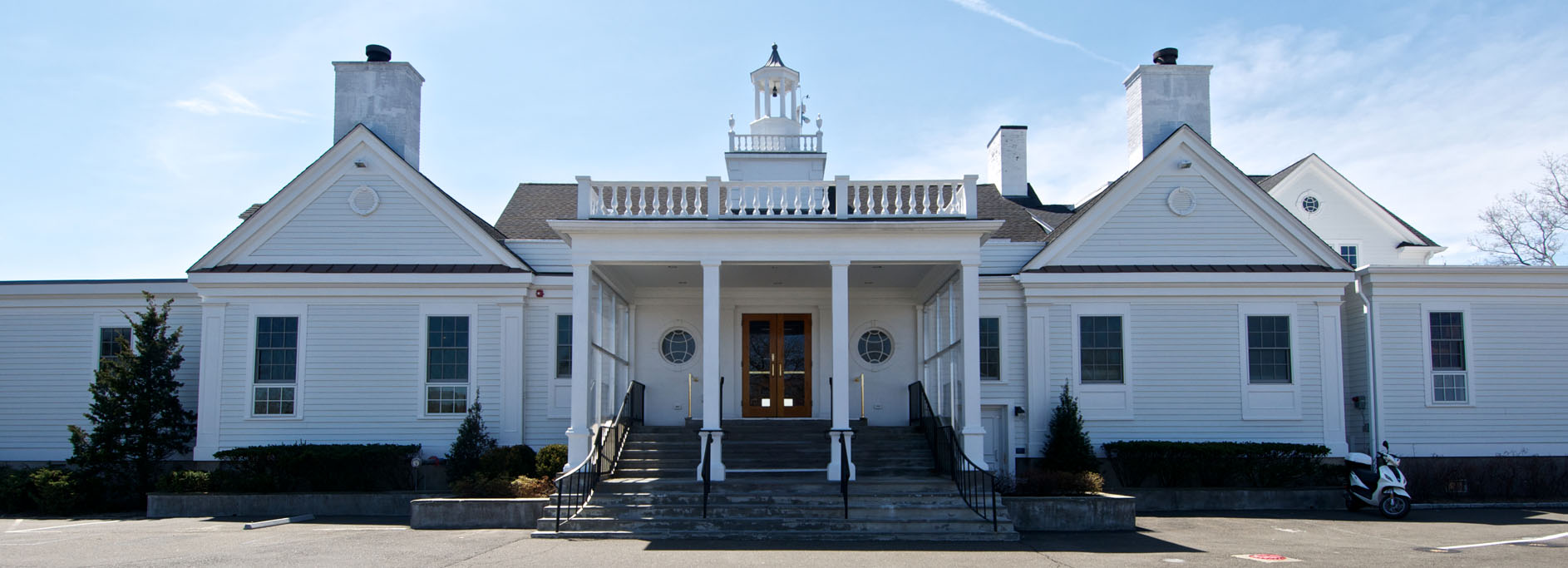 front of clubhouse
