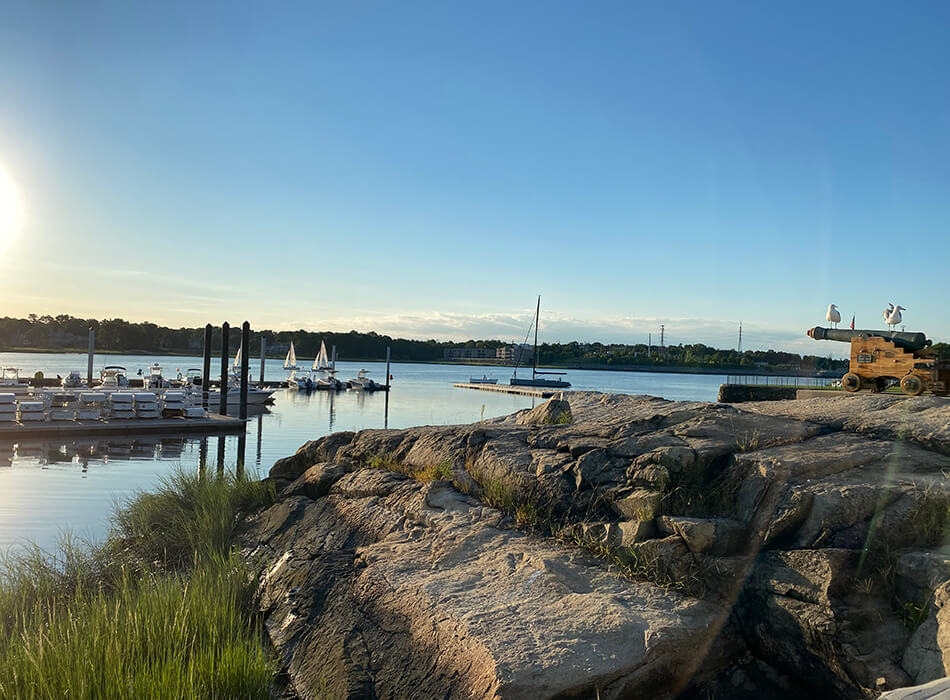 beach and boats